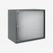Bisley 800mm wide Essentials Tambour Unit (718mm) (1 shelf) Anthracite Grey