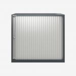 Bisley 800mm wide Essentials Tambour Unit (718mm) (1 shelf) Anthracite Grey