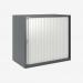 Bisley 800mm wide Essentials Tambour Unit (718mm) (1 shelf) Anthracite Grey