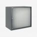Bisley 800mm wide Essentials Tambour Unit (718mm) (1 shelf) Anthracite Grey