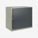 Bisley 800mm wide Essentials Tambour Unit (718mm) (1 shelf) Goose Grey