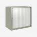 Bisley 800mm wide Essentials Tambour Unit (718mm) (1 shelf) Goose Grey