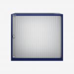 Bisley 800mm wide Essentials Tambour Unit (718mm) (1 shelf) Oxford Blue