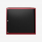 Bisley 800mm wide Essentials Tambour Unit (718mm) (1 shelf) Cardinal Red