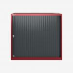 Bisley 800mm wide Essentials Tambour Unit (718mm) (1 shelf) Cardinal Red