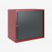 Bisley 800mm wide Essentials Tambour Unit (718mm) (1 shelf) Cardinal Red