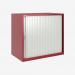 Bisley 800mm wide Essentials Tambour Unit (718mm) (1 shelf) Cardinal Red