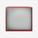 Bisley 800mm wide Essentials Tambour Unit (718mm) (1 shelf) Cardinal Red