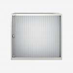 Bisley 800mm wide Essentials Tambour Unit (718mm) (1 shelf) Traffic White
