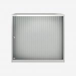 Bisley 800mm wide Essentials Tambour Unit (718mm) (1 shelf) Traffic White
