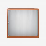 Bisley 800mm wide Essentials Tambour Unit (718mm) (1 shelf) Bisley Orange