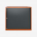 Bisley 800mm wide Essentials Tambour Unit (718mm) (1 shelf) Bisley Orange