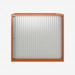 Bisley 800mm wide Essentials Tambour Unit (718mm) (1 shelf) Bisley Orange