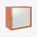 Bisley 800mm wide Essentials Tambour Unit (718mm) (1 shelf) Bisley Orange