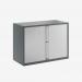 Bisley 1000mm wide Essentials Tambour Unit (718mm) (1 shelf) Anthracite Grey