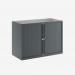 Bisley 1000mm wide Essentials Tambour Unit (718mm) (1 shelf) Anthracite Grey