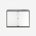 Bisley 1000mm wide Essentials Tambour Unit (718mm) (1 shelf) Anthracite Grey
