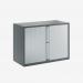 Bisley 1000mm wide Essentials Tambour Unit (718mm) (1 shelf) Anthracite Grey