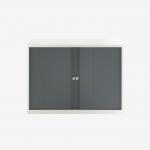 Bisley 1000mm wide Essentials Tambour Unit (718mm) (1 shelf) Chalk
