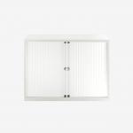 Bisley 1000mm wide Essentials Tambour Unit (718mm) (1 shelf) Chalk