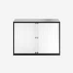 Bisley 1000mm wide Essentials Tambour Unit (718mm) (1 shelf) Black