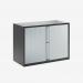 Bisley 1000mm wide Essentials Tambour Unit (718mm) (1 shelf) Black