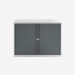 Bisley 1000mm wide Essentials Tambour Unit (718mm) (1 shelf) Goose Grey