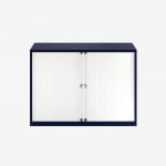 Bisley 1000mm wide Essentials Tambour Unit (718mm) (1 shelf) Oxford Blue