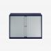 Bisley 1000mm wide Essentials Tambour Unit (718mm) (1 shelf) Oxford Blue