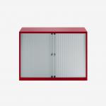 Bisley 1000mm wide Essentials Tambour Unit (718mm) (1 shelf) Cardinal Red