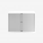 Bisley 1000mm wide Essentials Tambour Unit (718mm) (1 shelf) Traffic White