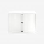 Bisley 1000mm wide Essentials Tambour Unit (718mm) (1 shelf) Traffic White