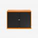 Bisley 1000mm wide Essentials Tambour Unit (718mm) (1 shelf) Bisley Orange