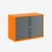 Bisley 1000mm wide Essentials Tambour Unit (718mm) (1 shelf) Bisley Orange