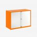 Bisley 1000mm wide Essentials Tambour Unit (718mm) (1 shelf) Bisley Orange