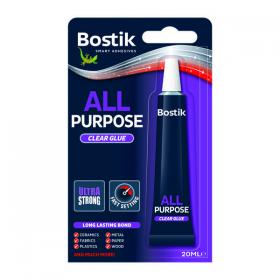 Bostik All Purpose Adhesive 20ml Clear (Pack of 6) 30813296 BK00529