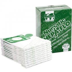 Numatic HepaFlo NVM-1CH Filter Dust Bags, 10 pack 01HEPA