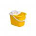 Purely Smile Yellow Plastic Mop Bucket with Wringer 15L 46PMB4