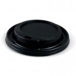 80mm (8oz) Black Plastic Sip Lid 80CLID