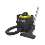 This picture shows the Numatic ERP180 Recycled Tub Vacuum, perfect for eco-conscious cleaning. The compact design and bright green color make it easily distinguishable as an environmentally friendly choice. The Numatic logo is visible on the vacuum, along with the model name NU1800. The vacuum also features a powerful suction and durable construction, making it ideal for all cleaning needs.