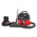 This photograph features two sleek and modern Numatic vacuum cleaners - the NBV190NX cordless model and the NU3114. Both cleaners are displayed side by side on a neutral background, showcasing their slim design and powerful suction capabilities. The cordless vacuum features a detachable handheld component, while the other includes a durable hose and nozzle for effective cleaning.
