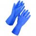 Purely Class Household Rubber Gloves Blue Medium x 1 Pair PC6306