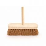 The image shows a sleek, white broom with soft bristles designed for efficient cleaning. Its ergonomic handle is adorned with a stylish black and white pattern, exuding a sense of elegance and sophistication.