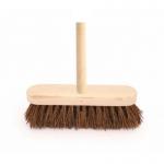 The picture showcases a set of sleek and sophisticated Blake & White Brushes & Brooms Purely Class 12 Broom Hard PC8611. The bristles are evenly spaced and the handle is made of sturdy material for efficient cleaning. The black and white color adds a touch of elegance to the overall design.