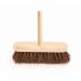 The picture showcases a set of sleek and sophisticated Blake & White Brushes & Brooms Purely Class 12 Broom Hard PC8611. The bristles are evenly spaced and the handle is made of sturdy material for efficient cleaning. The black and white color adds a touch of elegance to the overall design.