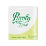 Purely Kind Toilet Roll 2ply Pack of 4 Double Rolls PK1123