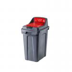 Purely Kind 50L Red Bin Closed PK3034