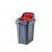Purely Kind 50L Red Bin Closed PK3034