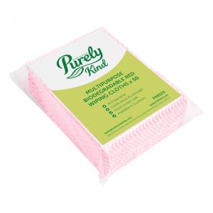 Click to view product details and reviews for Purely Kind Eco Multipurpose Wiping Cloths Red X 50 Pk8520.