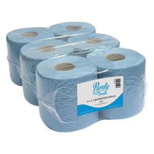 Click to view product details and reviews for Purely Smile Centrefeed Rolls 1ply 300m Blue X 6 Ps1211.